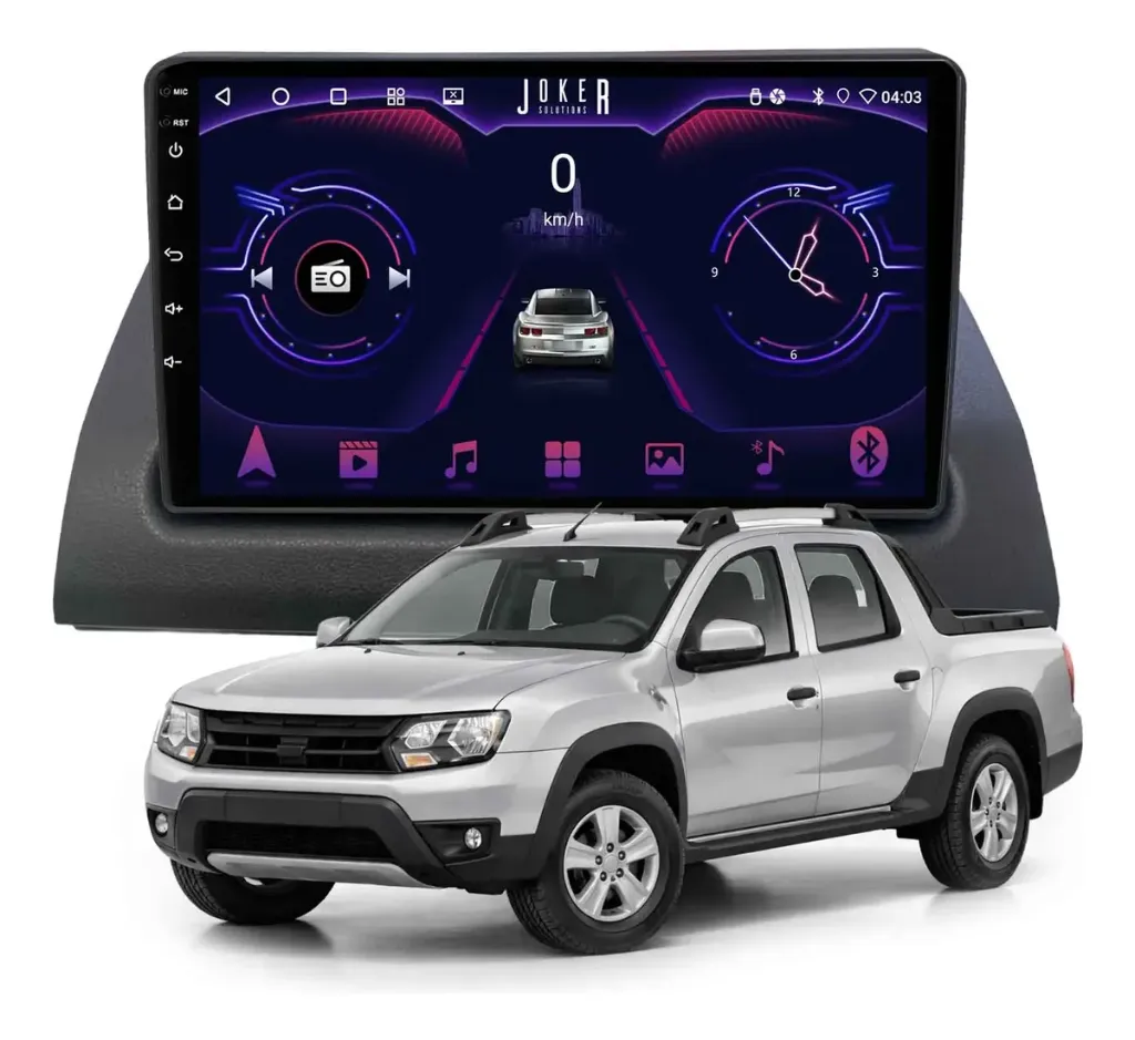 Multimedia 9 Pulgadas  Adak Renault Oroch Android 14 4y64 Carplay Qled
