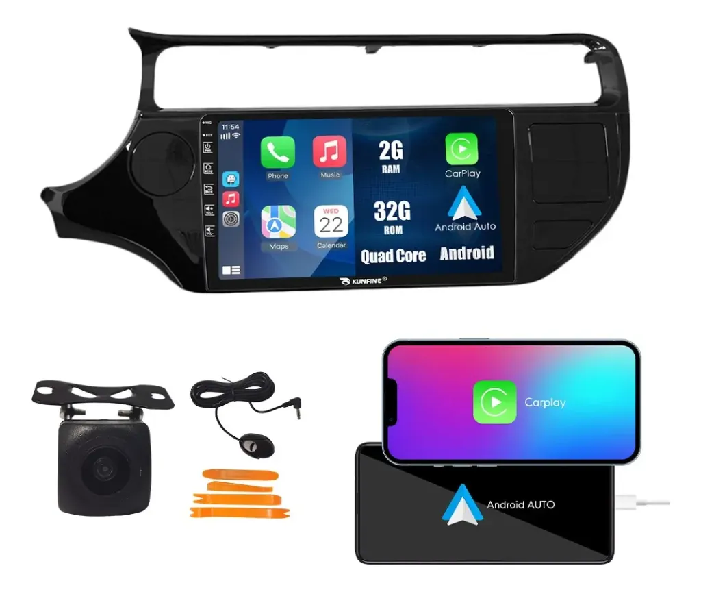 RADIO 9 PULGADAS  Kia Rio 2016-2017 Gps Wifi Carplay Radio Touch ...
