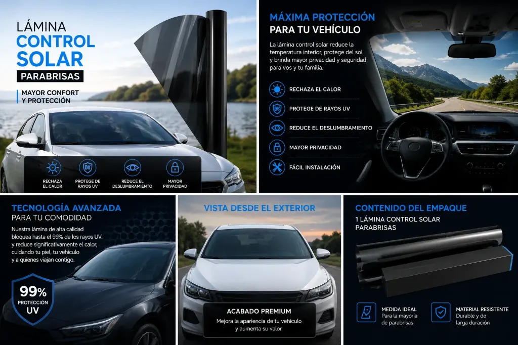 Lamina Control Solar Parabrisas Perfection (auto) 